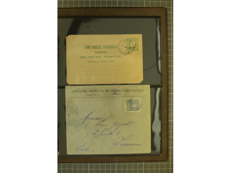 1873/1979 (ca.), Partie Briefe, Karten und Ganzsachen, dabei Reco, Zensur, Luftpost, Kolonien etc.