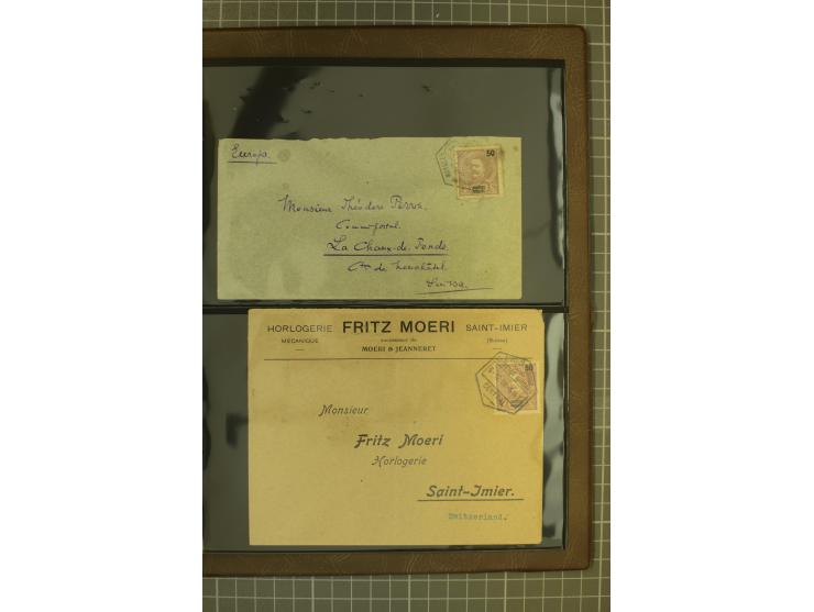 1873/1979 (ca.), Partie Briefe, Karten und Ganzsachen, dabei Reco, Zensur, Luftpost, Kolonien etc.