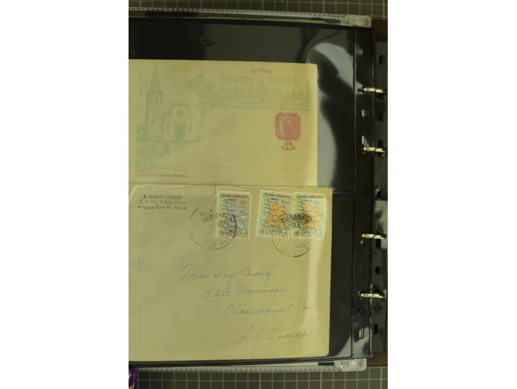 1873/1979 (ca.), Partie Briefe, Karten und Ganzsachen, dabei Reco, Zensur, Luftpost, Kolonien etc.