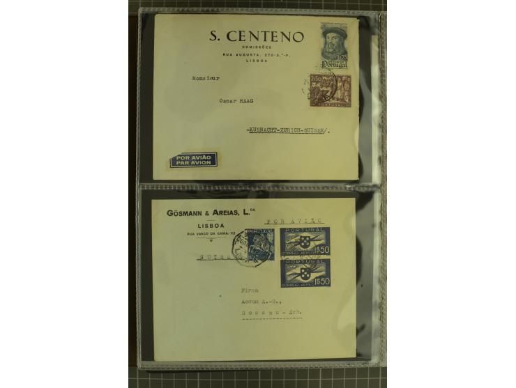 1873/1979 (ca.), Partie Briefe, Karten und Ganzsachen, dabei Reco, Zensur, Luftpost, Kolonien etc.