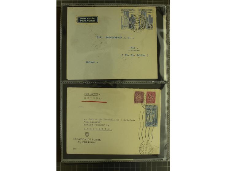 1873/1979 (ca.), Partie Briefe, Karten und Ganzsachen, dabei Reco, Zensur, Luftpost, Kolonien etc.