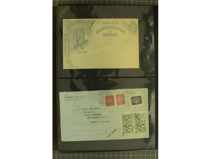 1873/1979 (ca.), Partie Briefe, Karten und Ganzsachen, dabei Reco, Zensur, Luftpost, Kolonien etc.