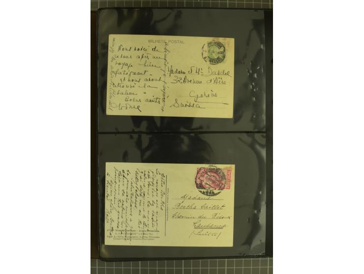 1873/1979 (ca.), Partie Briefe, Karten und Ganzsachen, dabei Reco, Zensur, Luftpost, Kolonien etc.