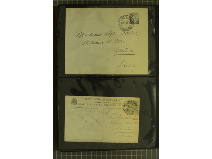 1873/1979 (ca.), Partie Briefe, Karten und Ganzsachen, dabei Reco, Zensur, Luftpost, Kolonien etc.
