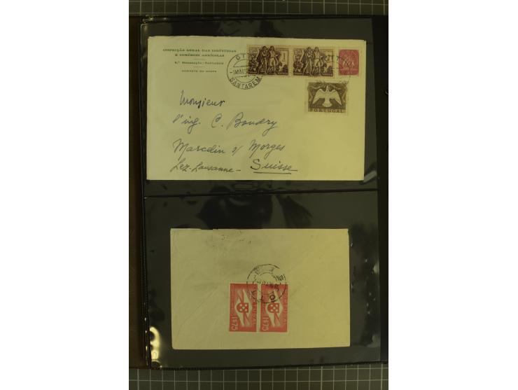 1873/1979 (ca.), Partie Briefe, Karten und Ganzsachen, dabei Reco, Zensur, Luftpost, Kolonien etc.