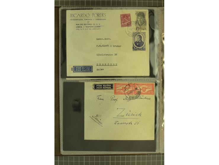 1873/1979 (ca.), Partie Briefe, Karten und Ganzsachen, dabei Reco, Zensur, Luftpost, Kolonien etc.