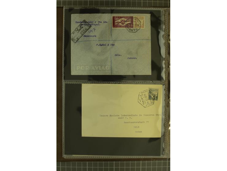 1873/1979 (ca.), Partie Briefe, Karten und Ganzsachen, dabei Reco, Zensur, Luftpost, Kolonien etc.