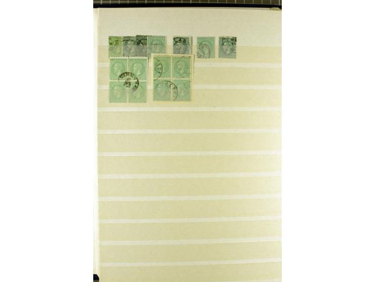 1858/1879, ungebrauchter und gestempelter Posten mit u.a. Mi.-Nr. 6 mehrfach, 7 mehrfach, 8IIka, 9Ixbk etc., etliches signier