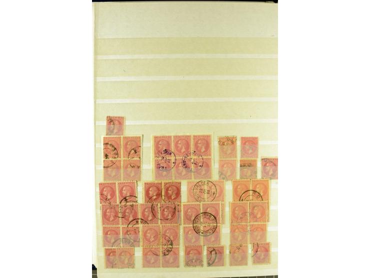 1858/1879, ungebrauchter und gestempelter Posten mit u.a. Mi.-Nr. 6 mehrfach, 7 mehrfach, 8IIka, 9Ixbk etc., etliches signier