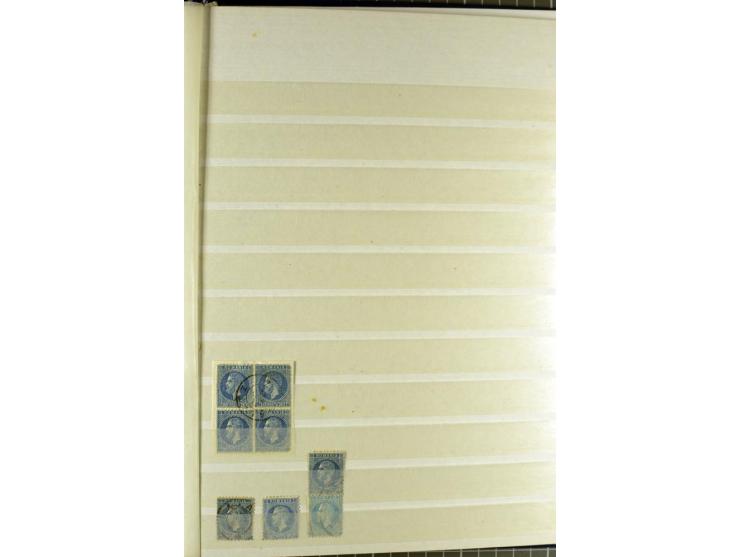 1858/1879, ungebrauchter und gestempelter Posten mit u.a. Mi.-Nr. 6 mehrfach, 7 mehrfach, 8IIka, 9Ixbk etc., etliches signier