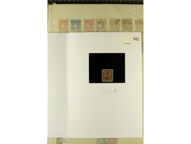 1858/1879, ungebrauchter und gestempelter Posten mit u.a. Mi.-Nr. 6 mehrfach, 7 mehrfach, 8IIka, 9Ixbk etc., etliches signier