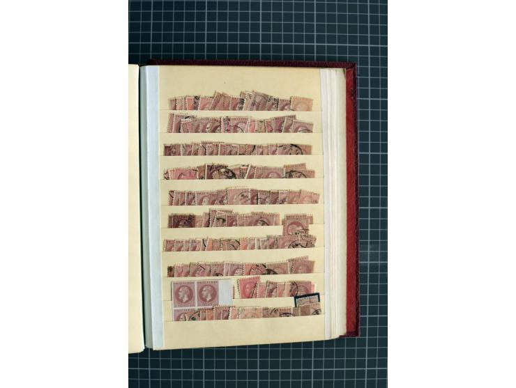 1862/1880, ungebrauchter und gestempelter Posten mit hunderten von Marken, dabei auch Fälschungen, die Qualität reicht von fe