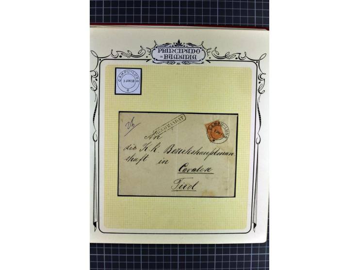 1864/1967, postfrischer, ungebrauchter und gestempelter Posten, dabei österreichische Post mit Mi.-Nr. V14, V15 (Paar), V16, 
