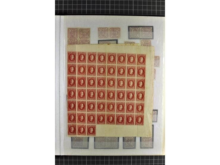 1864/1967, postfrischer, ungebrauchter und gestempelter Posten, dabei österreichische Post mit Mi.-Nr. V14, V15 (Paar), V16, 