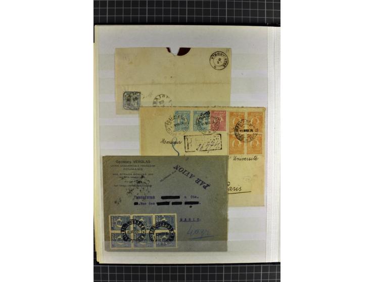 1864/1967, postfrischer, ungebrauchter und gestempelter Posten, dabei österreichische Post mit Mi.-Nr. V14, V15 (Paar), V16, 