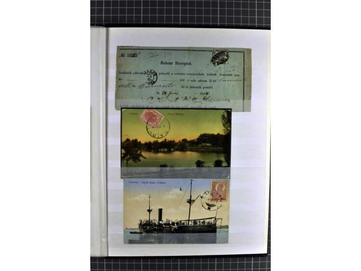1864/1967, postfrischer, ungebrauchter und gestempelter Posten, dabei österreichische Post mit Mi.-Nr. V14, V15 (Paar), V16, 
