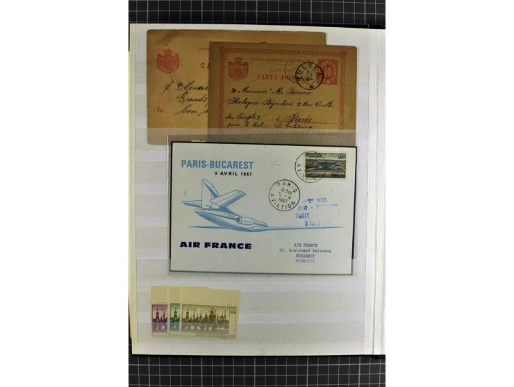 1864/1967, postfrischer, ungebrauchter und gestempelter Posten, dabei österreichische Post mit Mi.-Nr. V14, V15 (Paar), V16, 