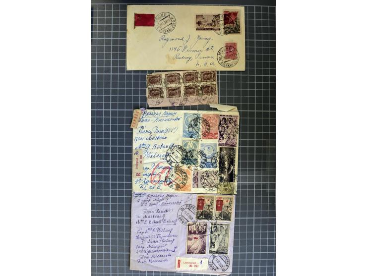 1744/1980 (ca.), umfangreicher Posten mit hunderten meist alten Briefen, Karten und Ganzsachen, dabei Reco, Zensur, Luftpost,