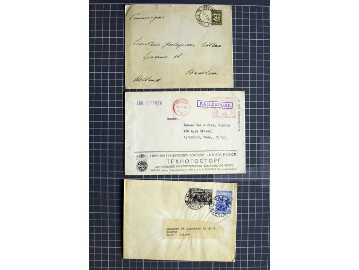 1744/1980 (ca.), umfangreicher Posten mit hunderten meist alten Briefen, Karten und Ganzsachen, dabei Reco, Zensur, Luftpost,