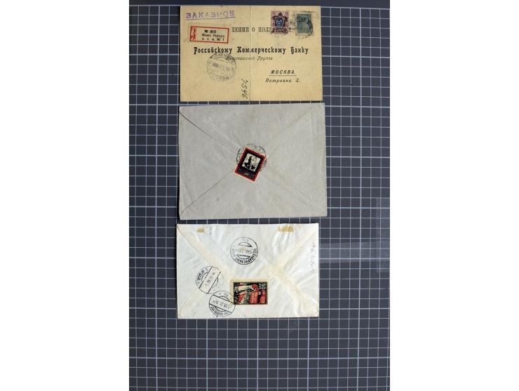 1744/1980 (ca.), umfangreicher Posten mit hunderten meist alten Briefen, Karten und Ganzsachen, dabei Reco, Zensur, Luftpost,