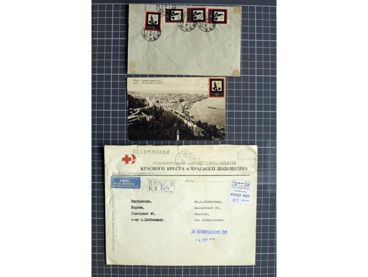 1744/1980 (ca.), umfangreicher Posten mit hunderten meist alten Briefen, Karten und Ganzsachen, dabei Reco, Zensur, Luftpost,