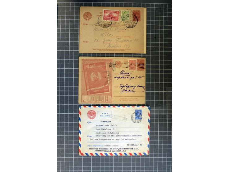 1744/1980 (ca.), umfangreicher Posten mit hunderten meist alten Briefen, Karten und Ganzsachen, dabei Reco, Zensur, Luftpost,