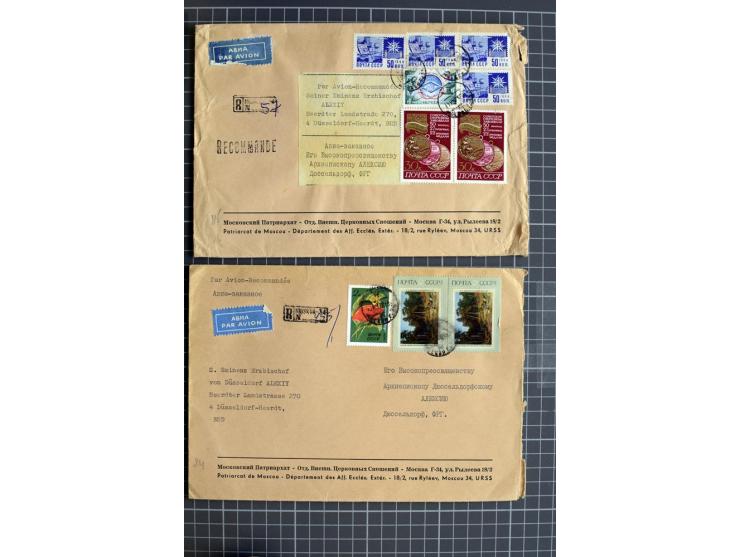 1744/1980 (ca.), umfangreicher Posten mit hunderten meist alten Briefen, Karten und Ganzsachen, dabei Reco, Zensur, Luftpost,