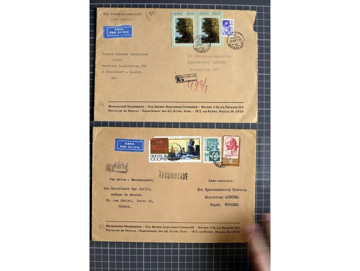 1744/1980 (ca.), umfangreicher Posten mit hunderten meist alten Briefen, Karten und Ganzsachen, dabei Reco, Zensur, Luftpost,