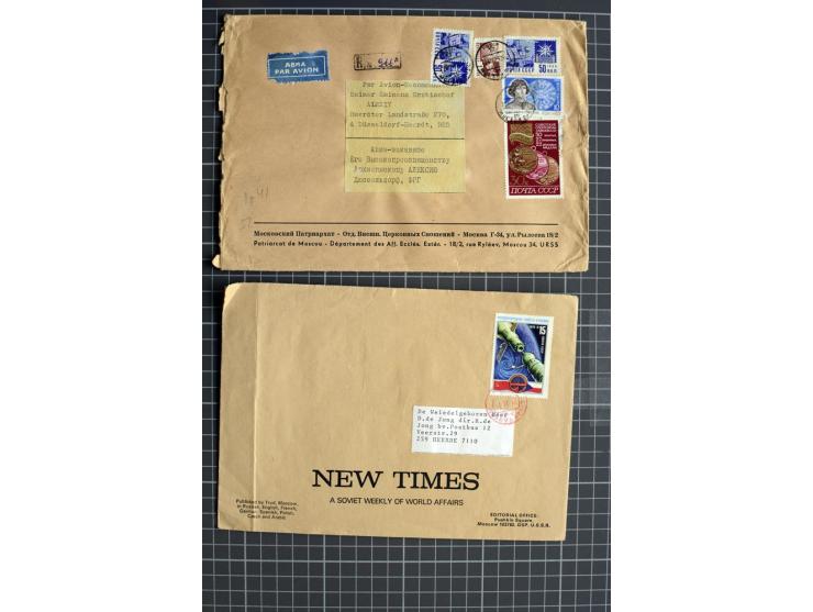 1744/1980 (ca.), umfangreicher Posten mit hunderten meist alten Briefen, Karten und Ganzsachen, dabei Reco, Zensur, Luftpost,
