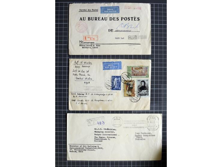 1744/1980 (ca.), umfangreicher Posten mit hunderten meist alten Briefen, Karten und Ganzsachen, dabei Reco, Zensur, Luftpost,