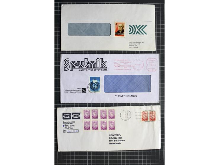 1744/1980 (ca.), umfangreicher Posten mit hunderten meist alten Briefen, Karten und Ganzsachen, dabei Reco, Zensur, Luftpost,