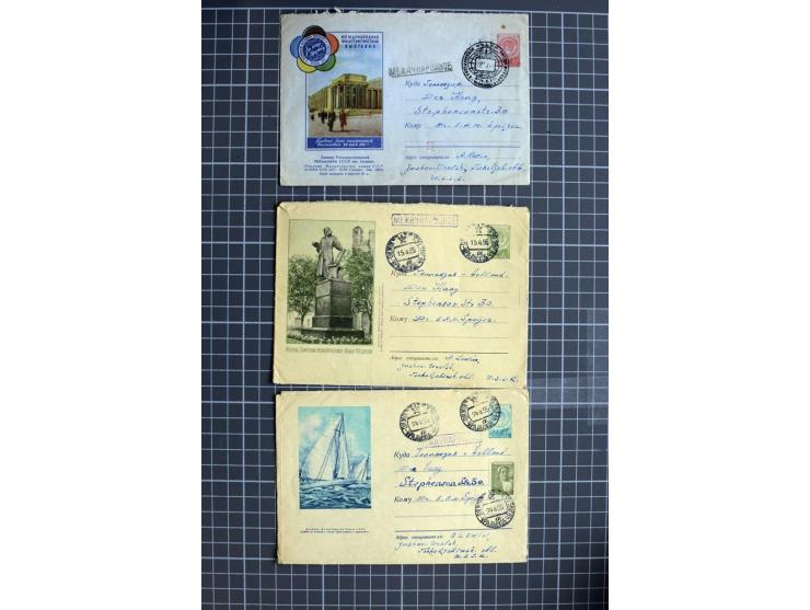1744/1980 (ca.), umfangreicher Posten mit hunderten meist alten Briefen, Karten und Ganzsachen, dabei Reco, Zensur, Luftpost,
