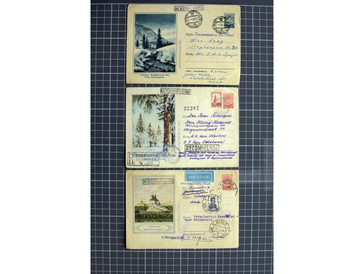 1744/1980 (ca.), umfangreicher Posten mit hunderten meist alten Briefen, Karten und Ganzsachen, dabei Reco, Zensur, Luftpost,