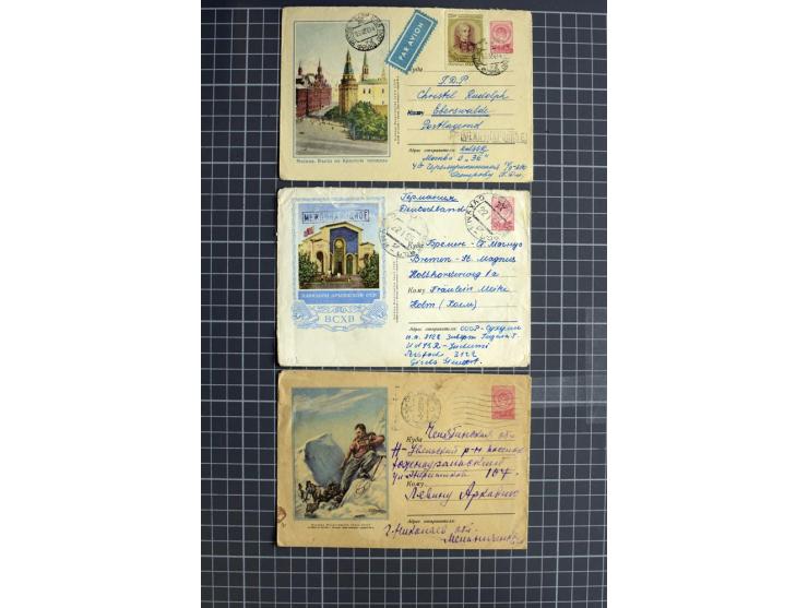 1744/1980 (ca.), umfangreicher Posten mit hunderten meist alten Briefen, Karten und Ganzsachen, dabei Reco, Zensur, Luftpost,