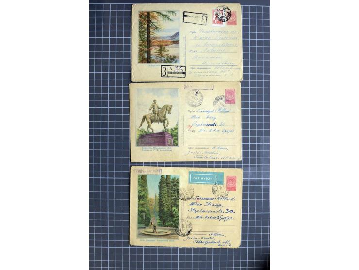 1744/1980 (ca.), umfangreicher Posten mit hunderten meist alten Briefen, Karten und Ganzsachen, dabei Reco, Zensur, Luftpost,