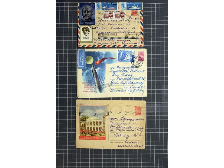 1744/1980 (ca.), umfangreicher Posten mit hunderten meist alten Briefen, Karten und Ganzsachen, dabei Reco, Zensur, Luftpost,