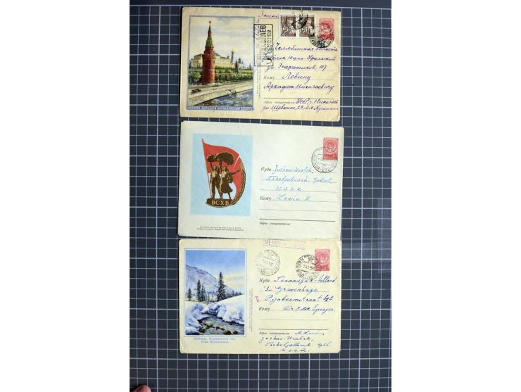 1744/1980 (ca.), umfangreicher Posten mit hunderten meist alten Briefen, Karten und Ganzsachen, dabei Reco, Zensur, Luftpost,