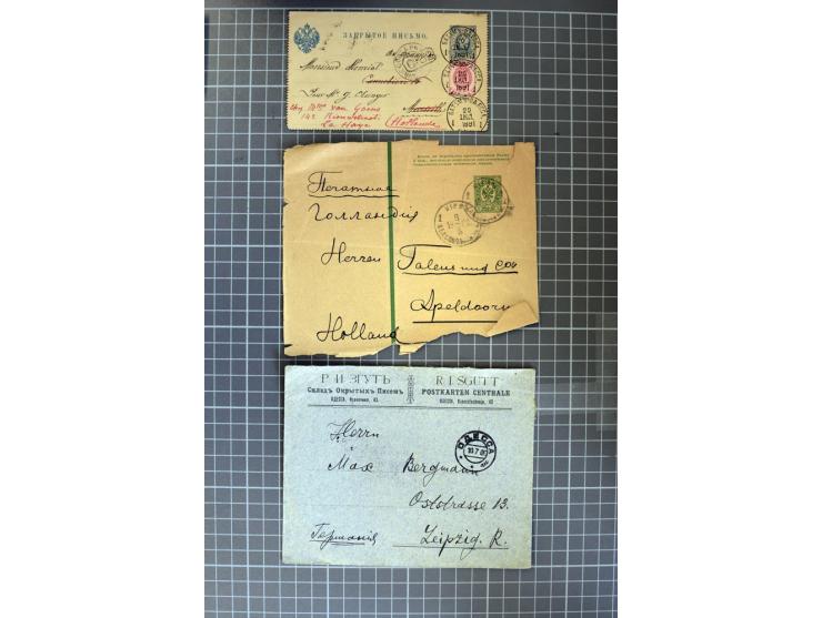 1744/1980 (ca.), umfangreicher Posten mit hunderten meist alten Briefen, Karten und Ganzsachen, dabei Reco, Zensur, Luftpost,