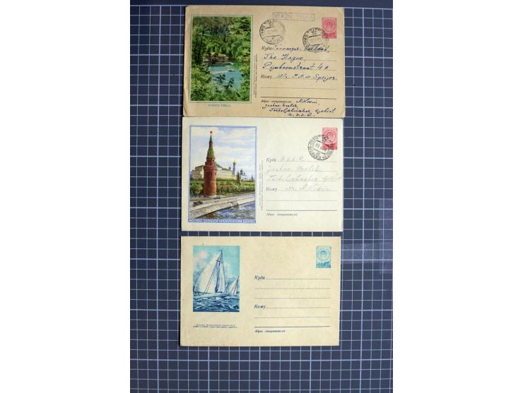 1744/1980 (ca.), umfangreicher Posten mit hunderten meist alten Briefen, Karten und Ganzsachen, dabei Reco, Zensur, Luftpost,