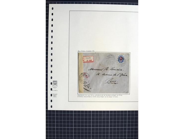 1744/1980 (ca.), umfangreicher Posten mit hunderten meist alten Briefen, Karten und Ganzsachen, dabei Reco, Zensur, Luftpost,