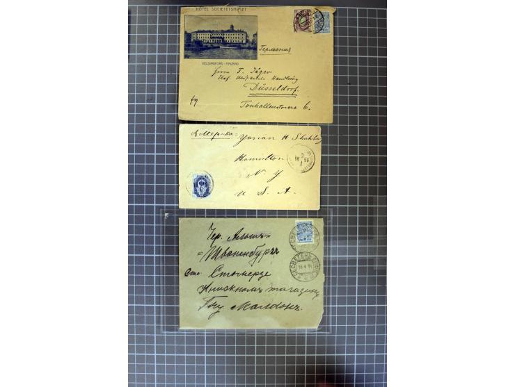 1744/1980 (ca.), umfangreicher Posten mit hunderten meist alten Briefen, Karten und Ganzsachen, dabei Reco, Zensur, Luftpost,