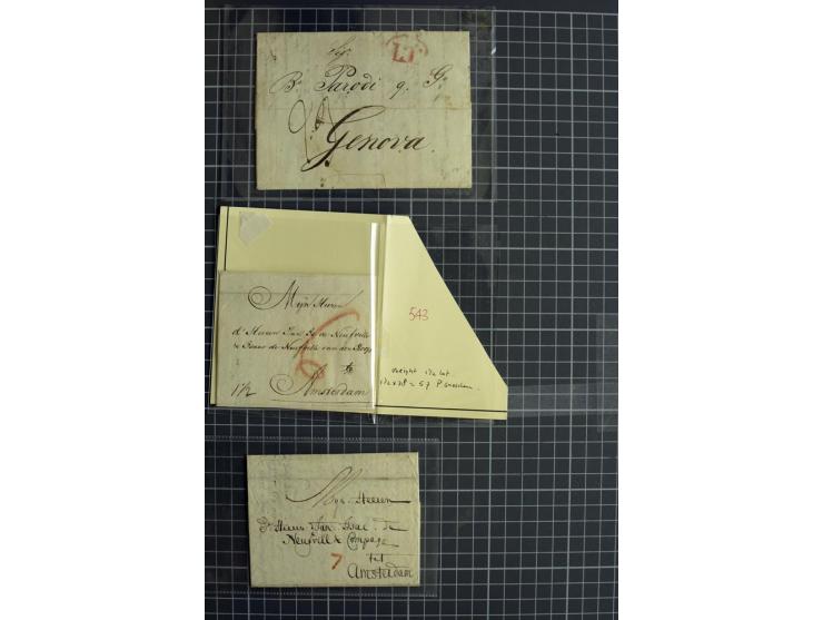 1744/1980 (ca.), umfangreicher Posten mit hunderten meist alten Briefen, Karten und Ganzsachen, dabei Reco, Zensur, Luftpost,