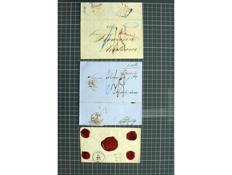 1744/1980 (ca.), umfangreicher Posten mit hunderten meist alten Briefen, Karten und Ganzsachen, dabei Reco, Zensur, Luftpost,