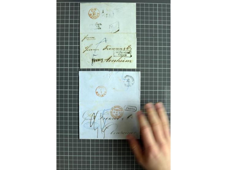 1744/1980 (ca.), umfangreicher Posten mit hunderten meist alten Briefen, Karten und Ganzsachen, dabei Reco, Zensur, Luftpost,