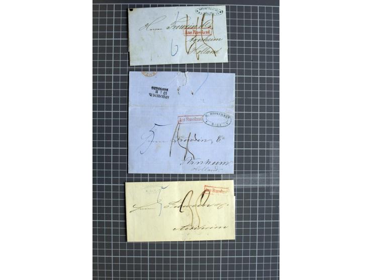 1744/1980 (ca.), umfangreicher Posten mit hunderten meist alten Briefen, Karten und Ganzsachen, dabei Reco, Zensur, Luftpost,