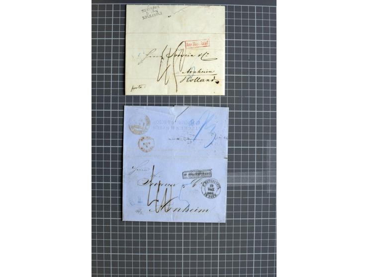 1744/1980 (ca.), umfangreicher Posten mit hunderten meist alten Briefen, Karten und Ganzsachen, dabei Reco, Zensur, Luftpost,