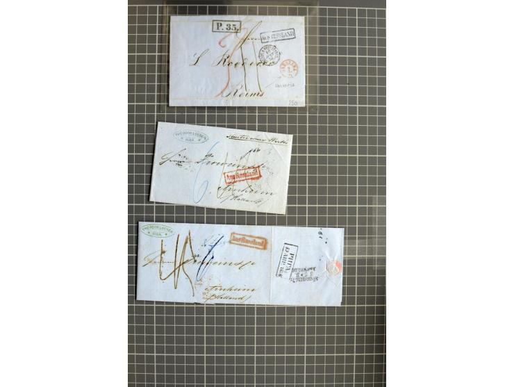 1744/1980 (ca.), umfangreicher Posten mit hunderten meist alten Briefen, Karten und Ganzsachen, dabei Reco, Zensur, Luftpost,