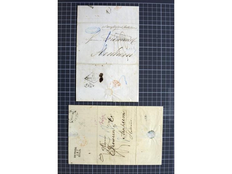 1744/1980 (ca.), umfangreicher Posten mit hunderten meist alten Briefen, Karten und Ganzsachen, dabei Reco, Zensur, Luftpost,