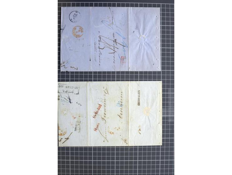1744/1980 (ca.), umfangreicher Posten mit hunderten meist alten Briefen, Karten und Ganzsachen, dabei Reco, Zensur, Luftpost,