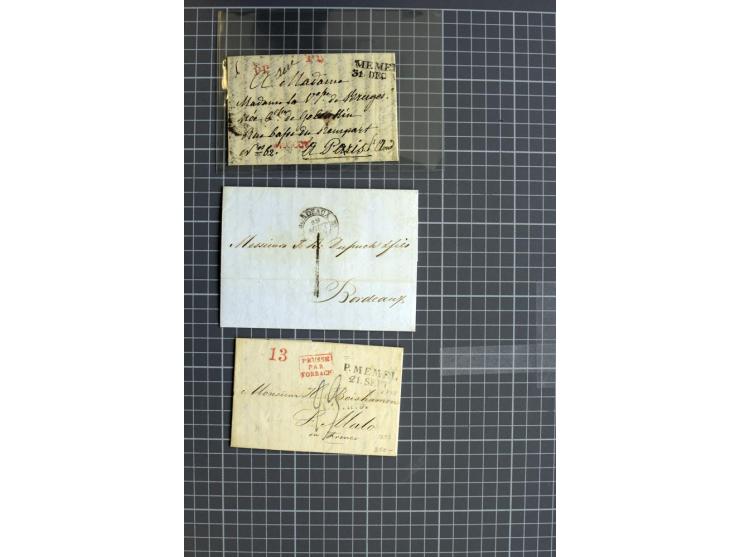 1744/1980 (ca.), umfangreicher Posten mit hunderten meist alten Briefen, Karten und Ganzsachen, dabei Reco, Zensur, Luftpost,